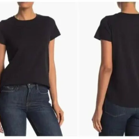 Madewell Dark Grey Crew Neckline Short Sleeve Top Size Small - Picture 2 of 7